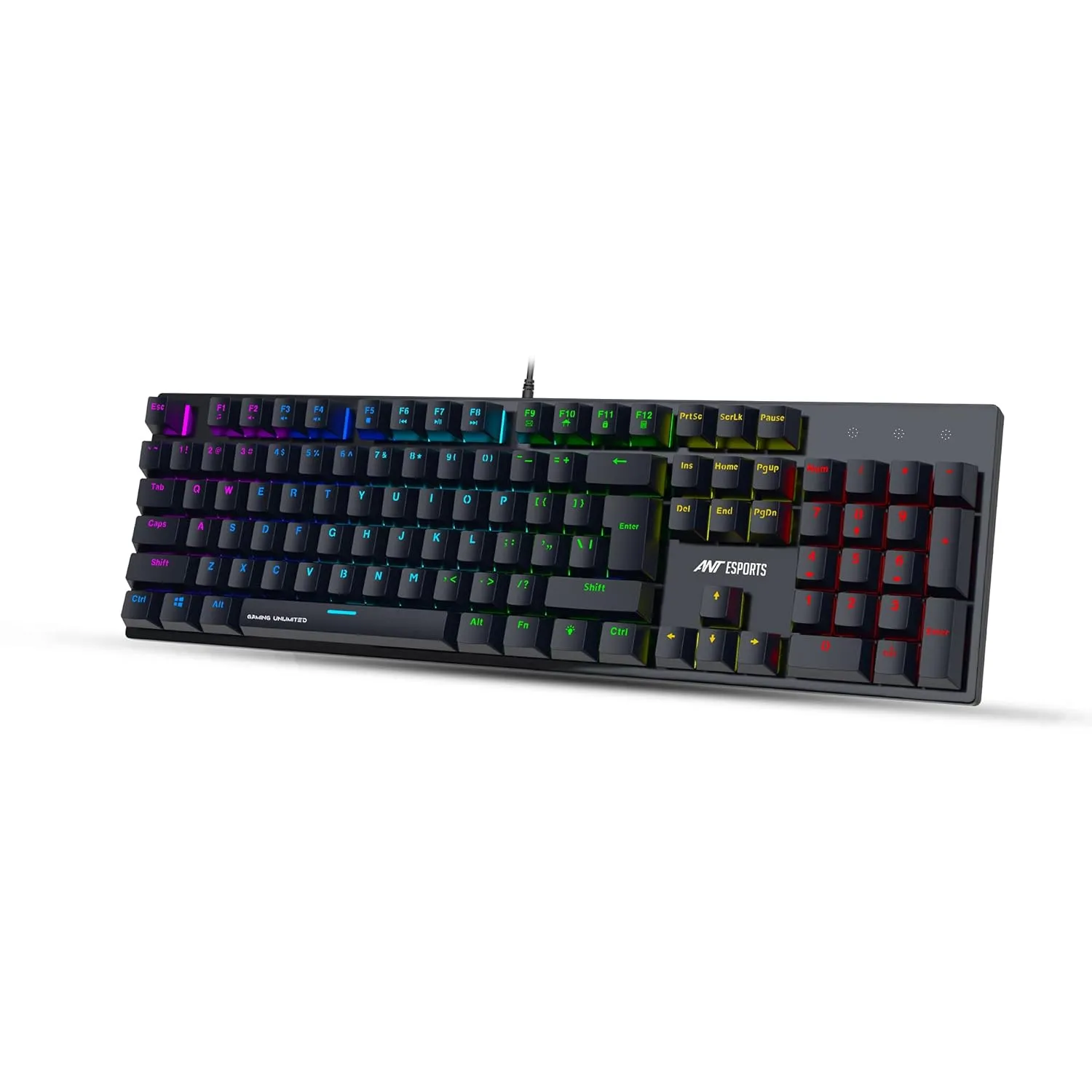 Ant Esports USB Gaming Keyboard Mechanical MK3400 Pro V3 RGB Blue Switch view 2